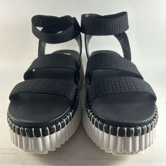 NEW Steve Madden Shelle Women’s Strappy Flatform Sandals Black Size 8.5 M - Picture 2 of 8